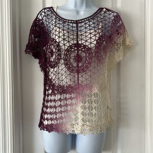 Women's Crochet Top by Ya Los Angeles Size Small